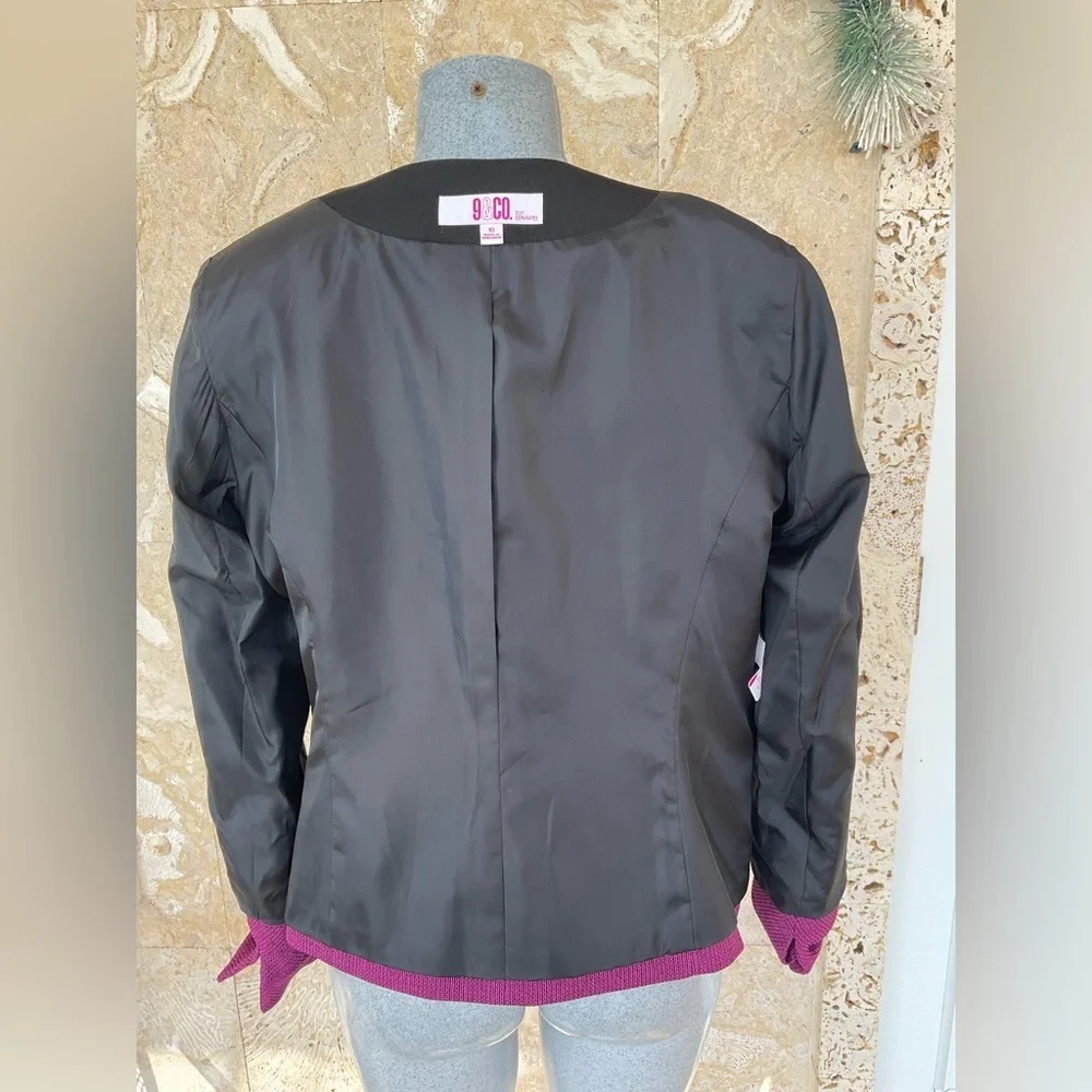 Women's Purple and Black Blazer